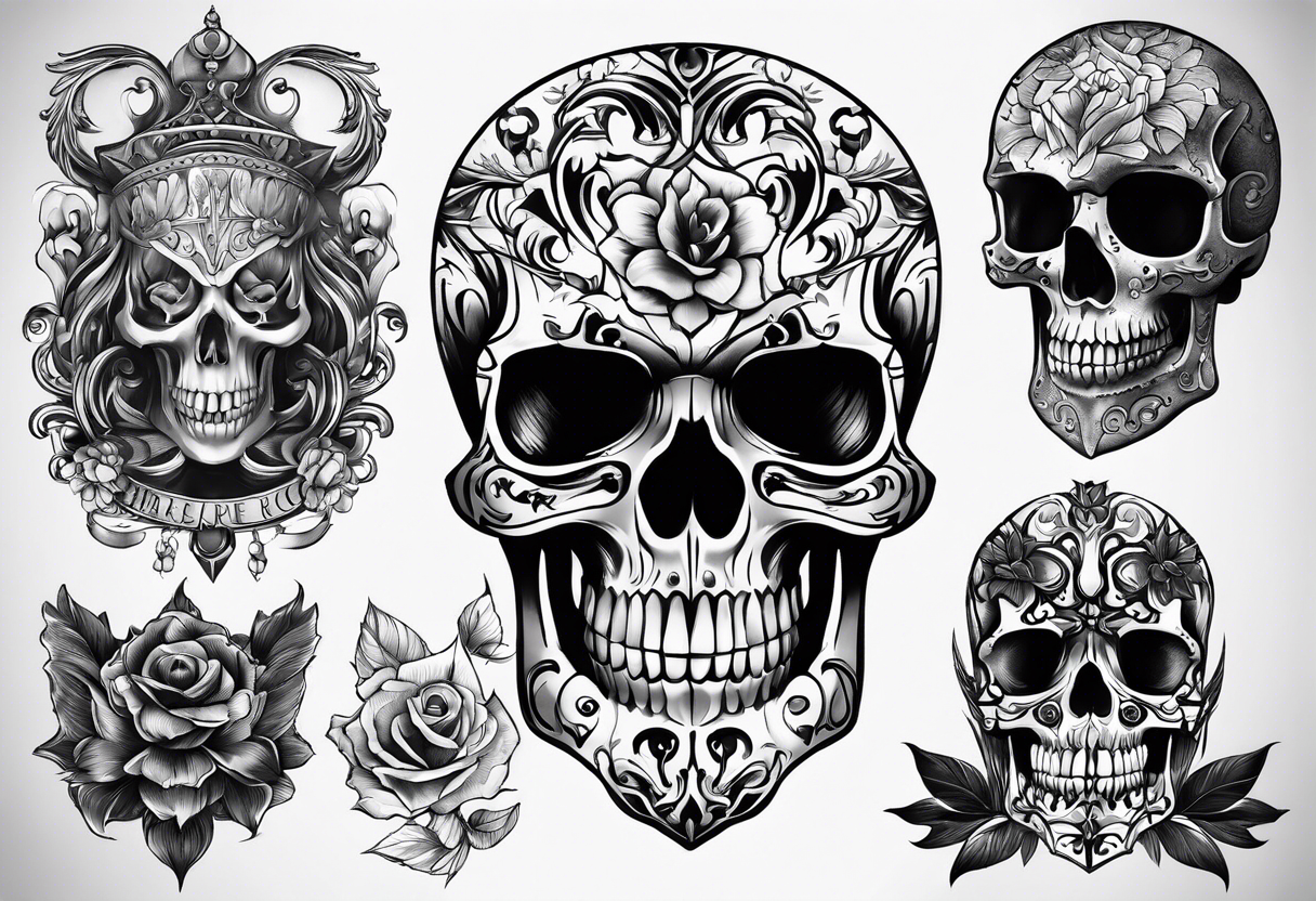 skullv tattoo idea