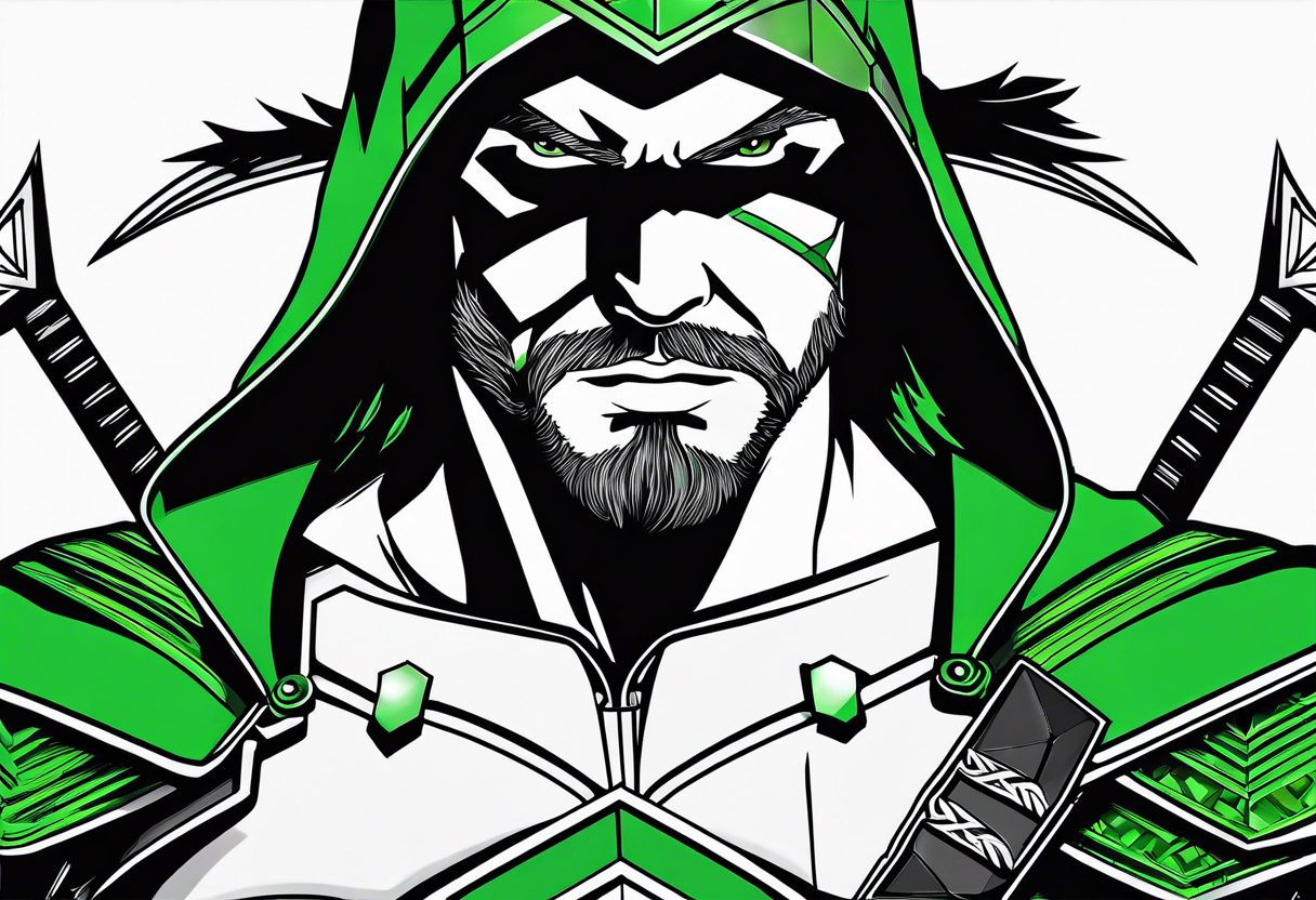 Green arrow tv show artwork tattoo idea