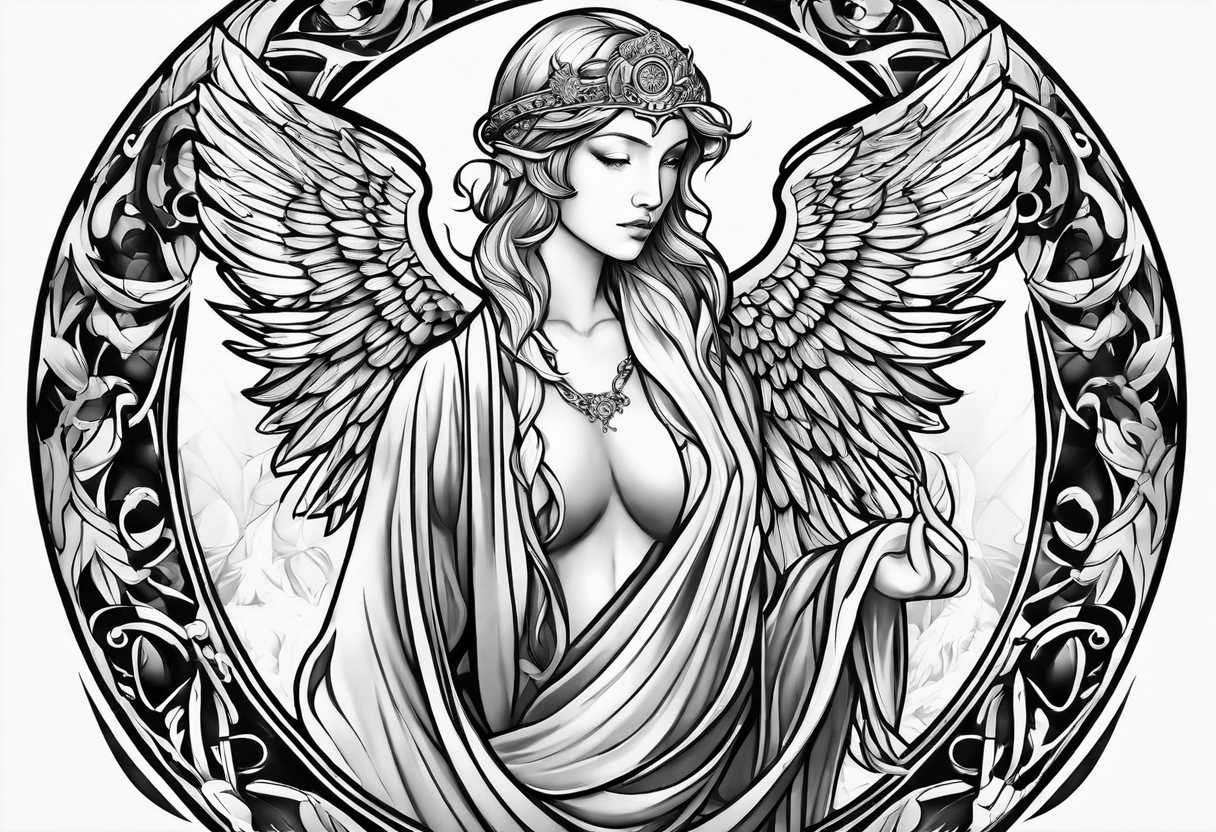 arc angel michael tattoo idea