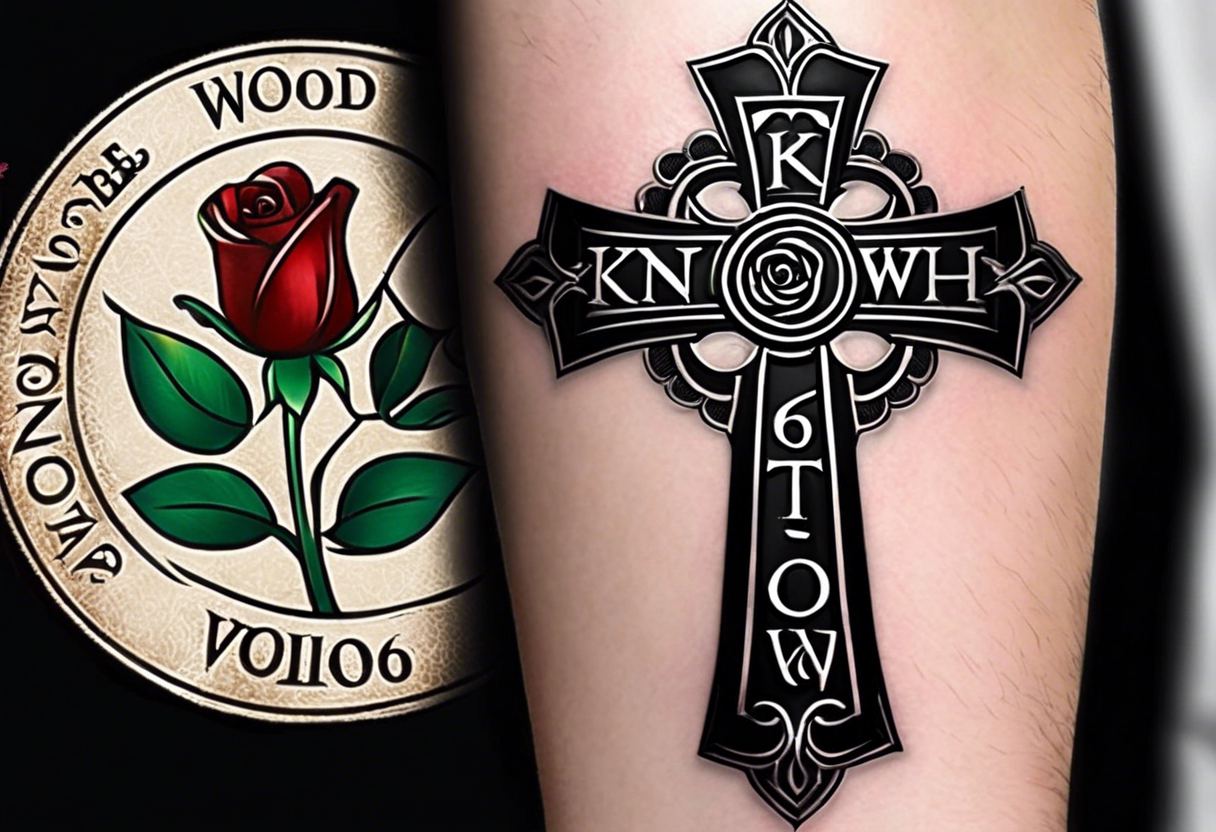 Tattoo uploaded by Steve Johns • Family Cross With Roses • Tattoodo