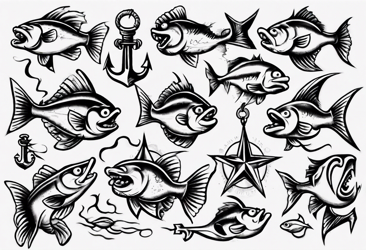 Fish hooks, 1946, canada tattoo idea