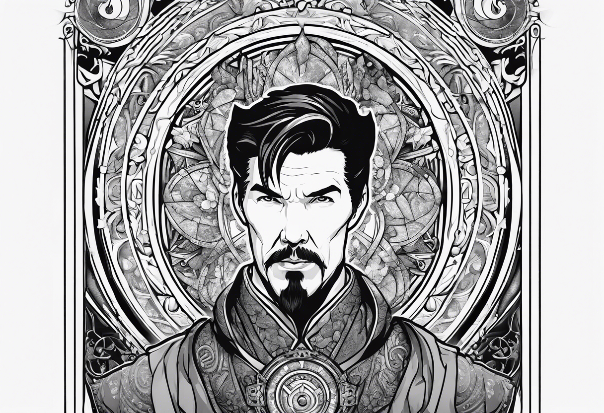 Dr. Strange and the time stone tattoo idea