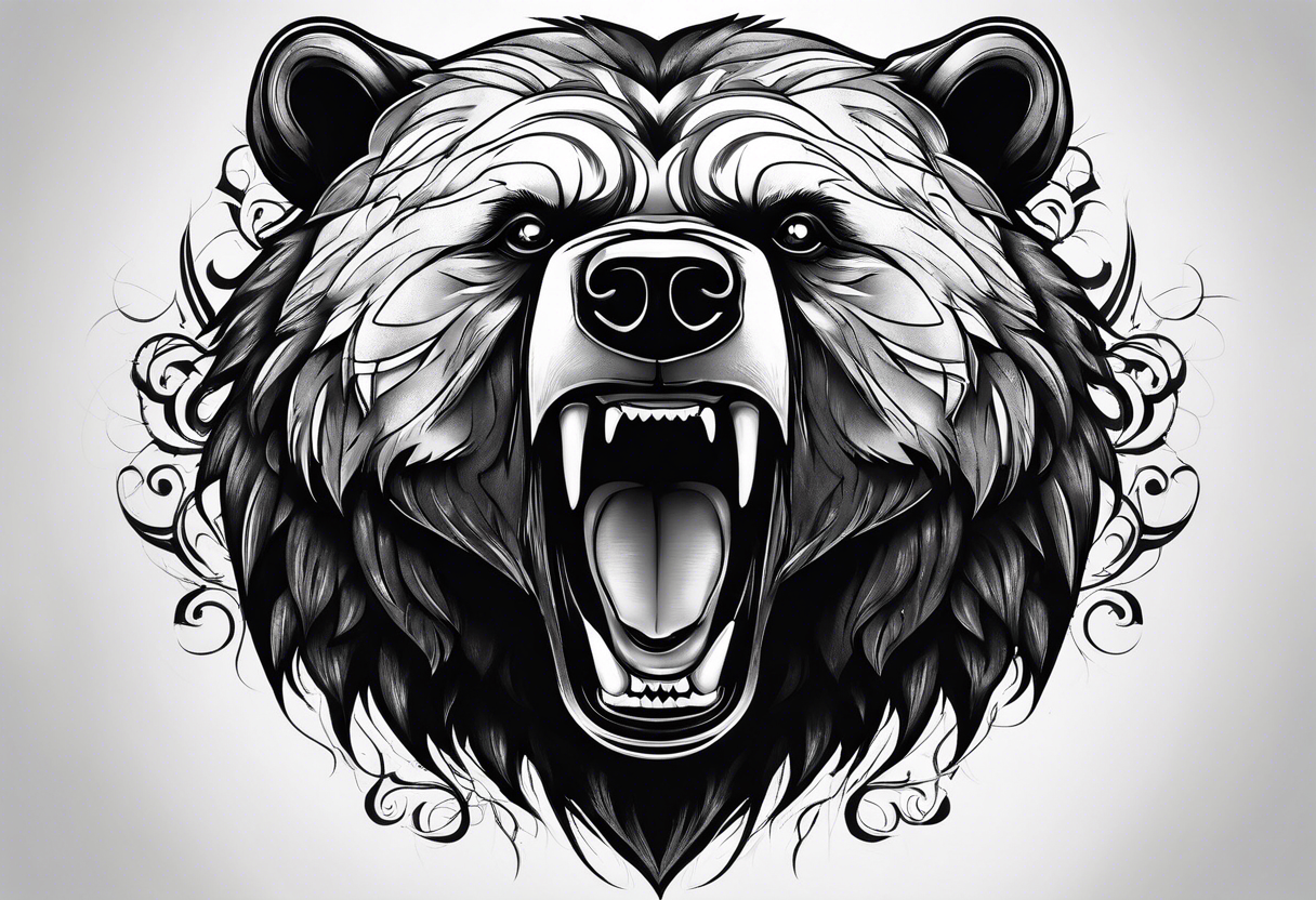 Evil bear tattoo idea