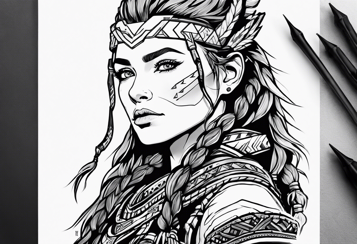 horizon zero dawn aloy tattoo idea