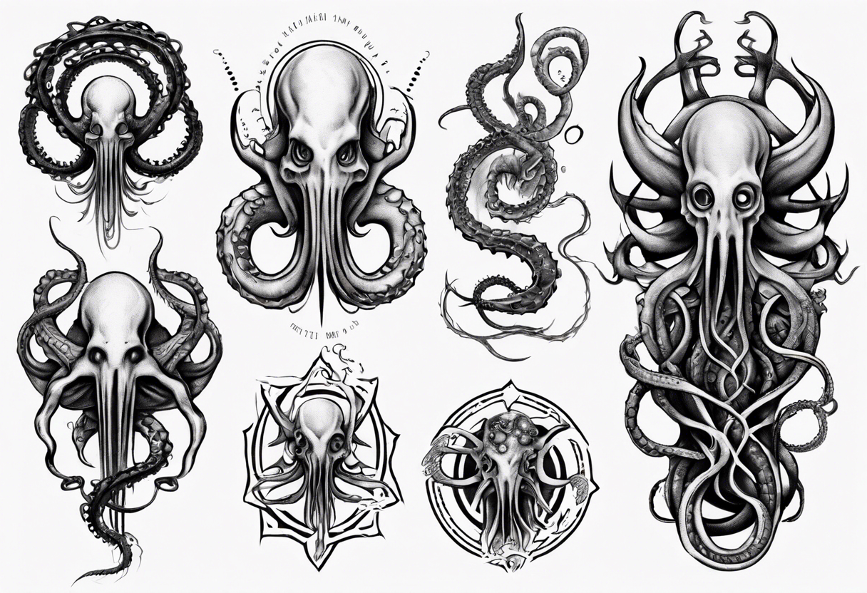 lovecraft myth tattoo for forearm tentacle +++ tattoo idea