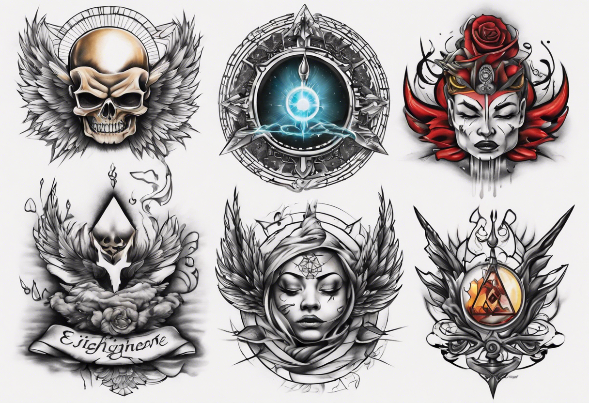 The tattoo design could feature a symbol of determination or discipline