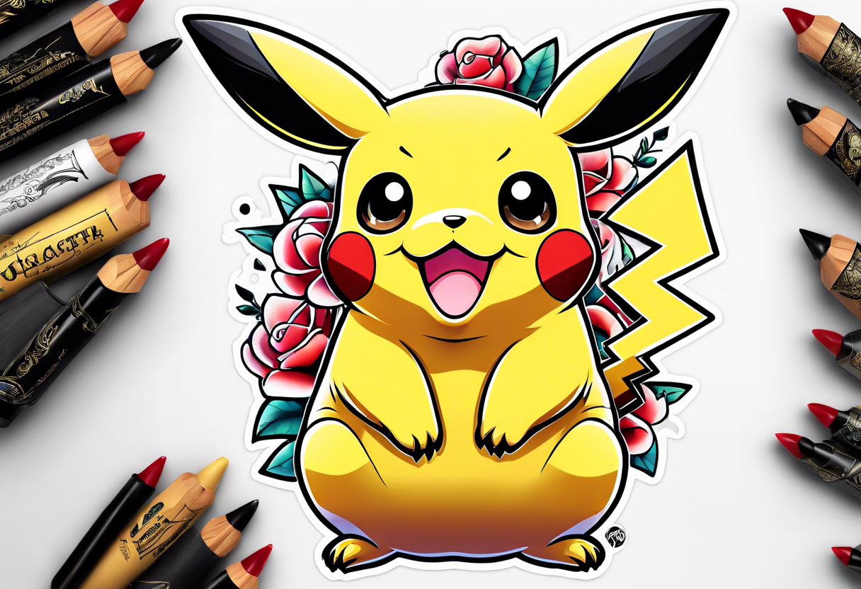 Pickachu tattoo idea