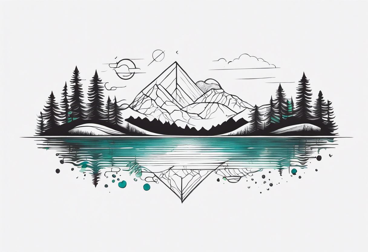 Horizontal tattoo inspired by nature that will go across thigh tattoo idea