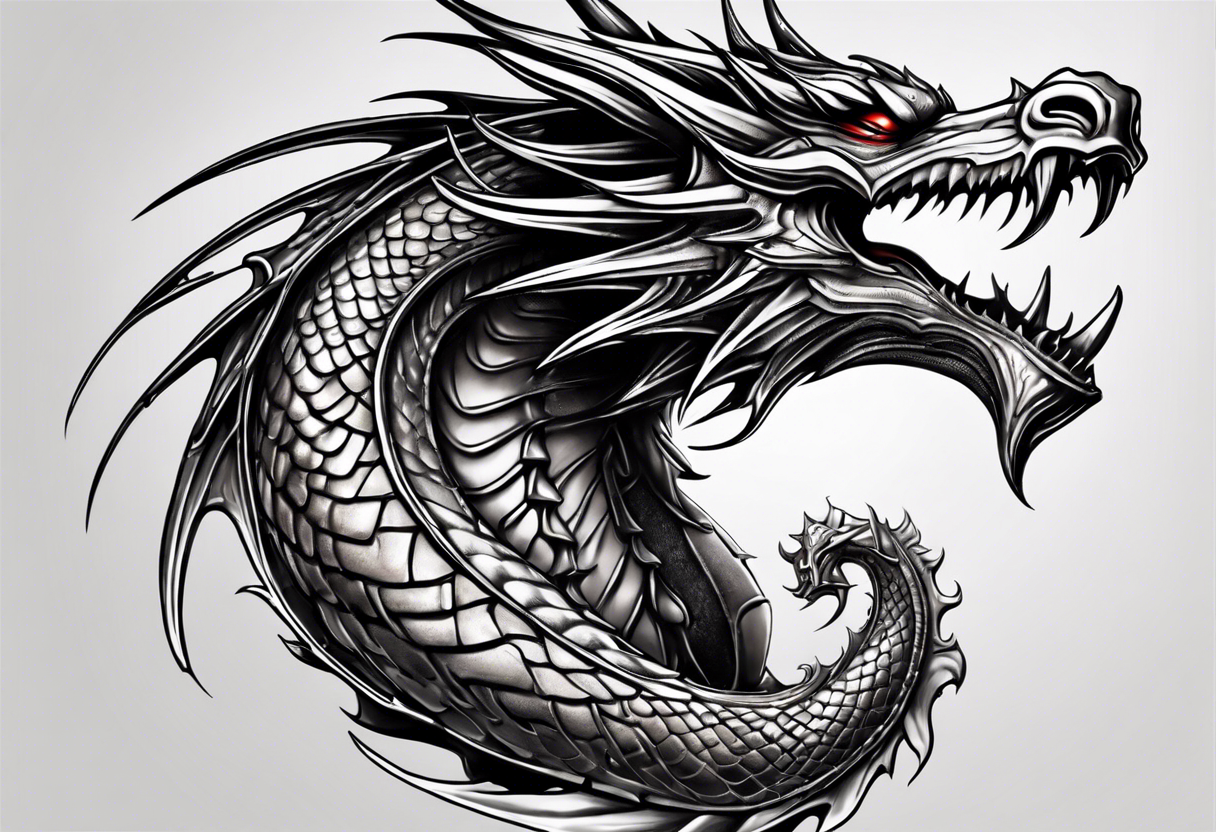 Dragon, uroboros tattoo idea