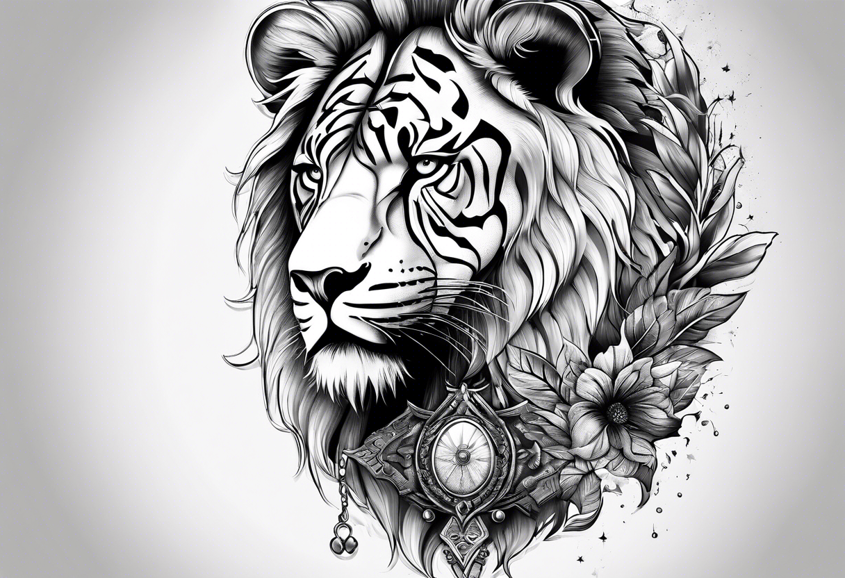 Leo Zodiac Tattoo - Etsy Finland