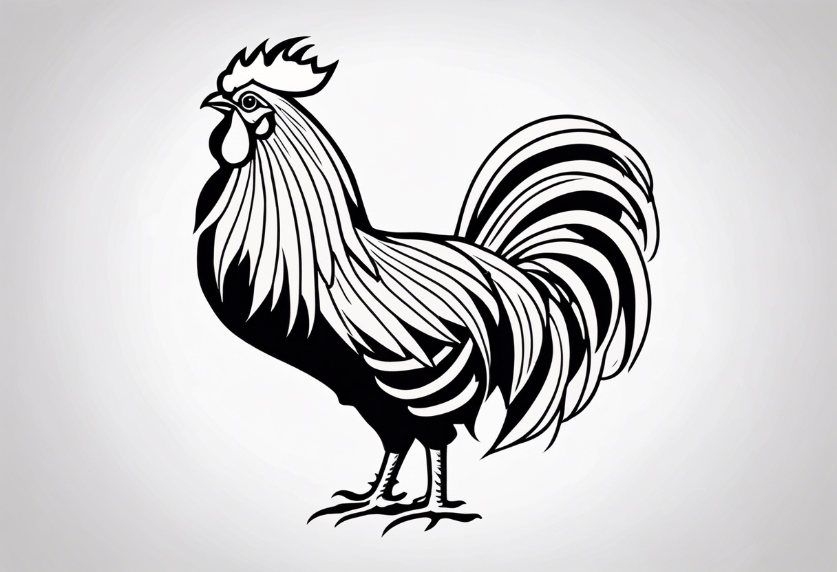 rooster tattoo idea