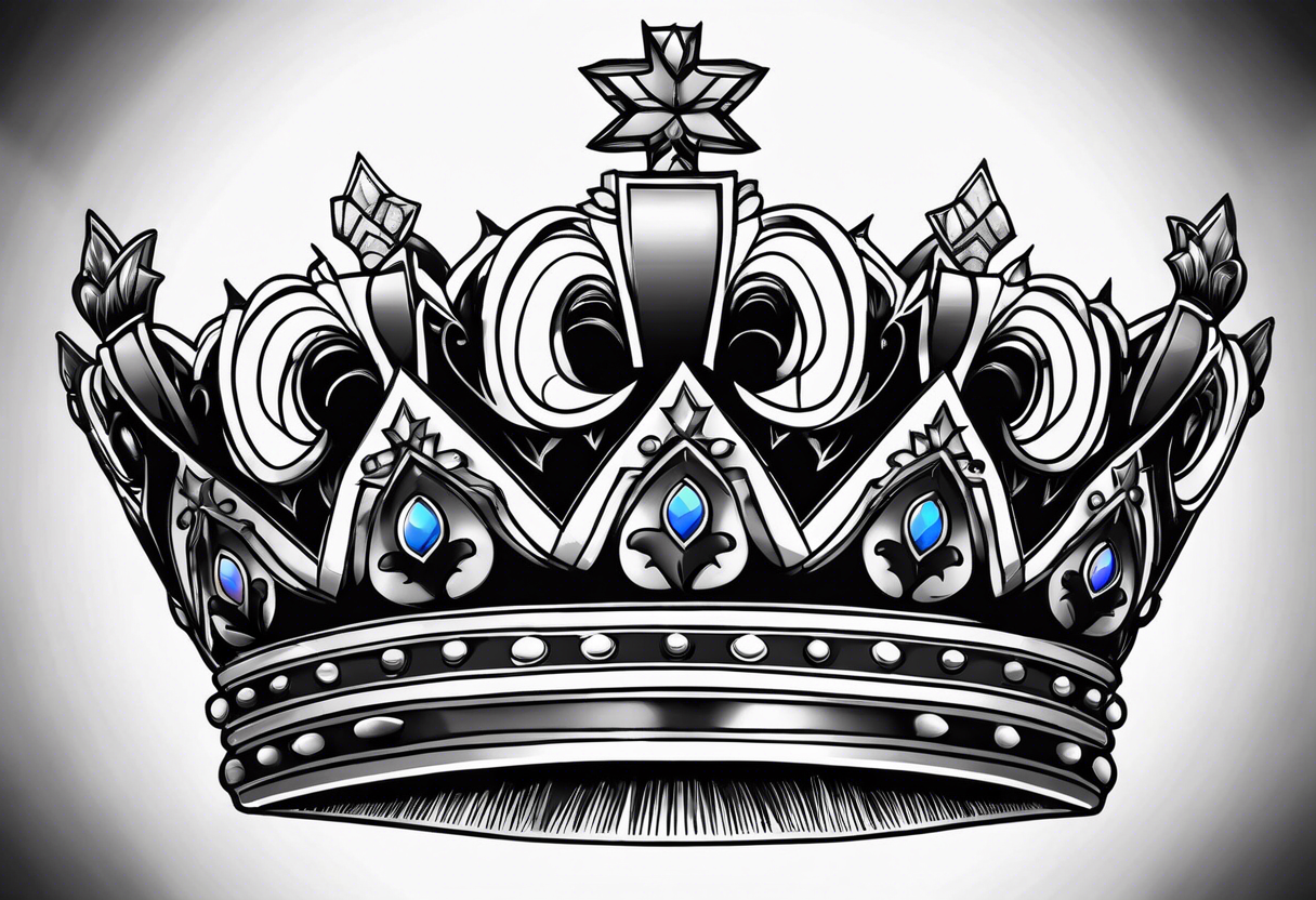 king crown and name (Tyler) tattoo idea