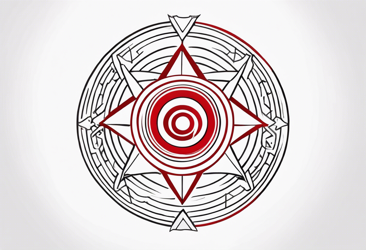 submission, red mark, brand, circular sigil tattoo idea