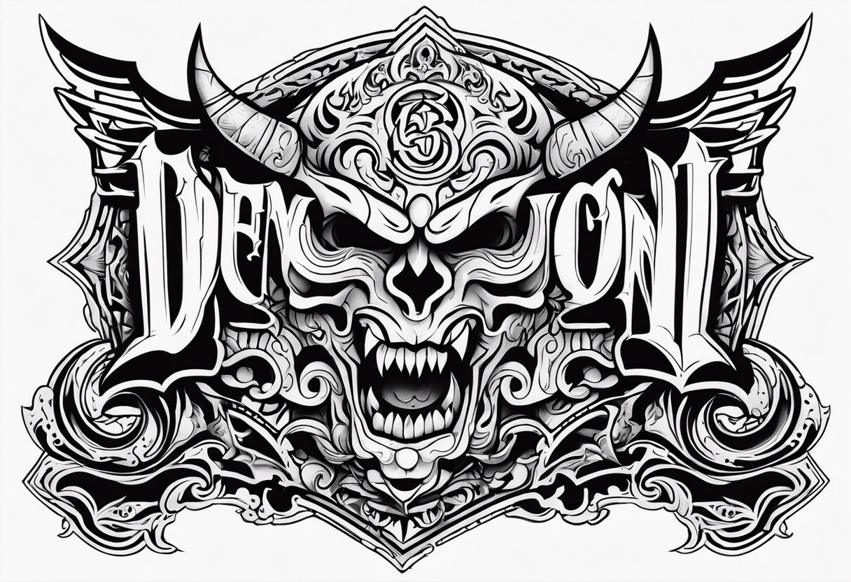 demon in chicanos tattoo idea