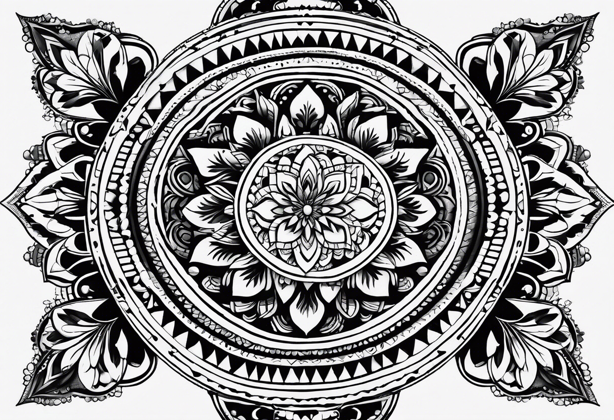 Fineline mandala tattoo idea