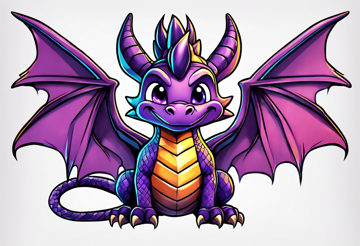 Spyro the dragon tattoo idea