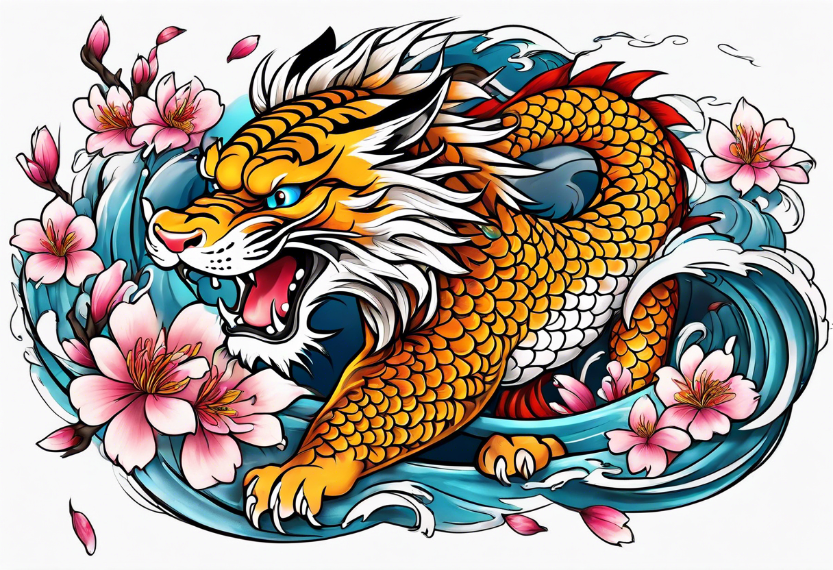 Yak Tiger T-Shirt Asian Chinese Japan Japanese Tiger Tattoo Artist Samurai  | eBay