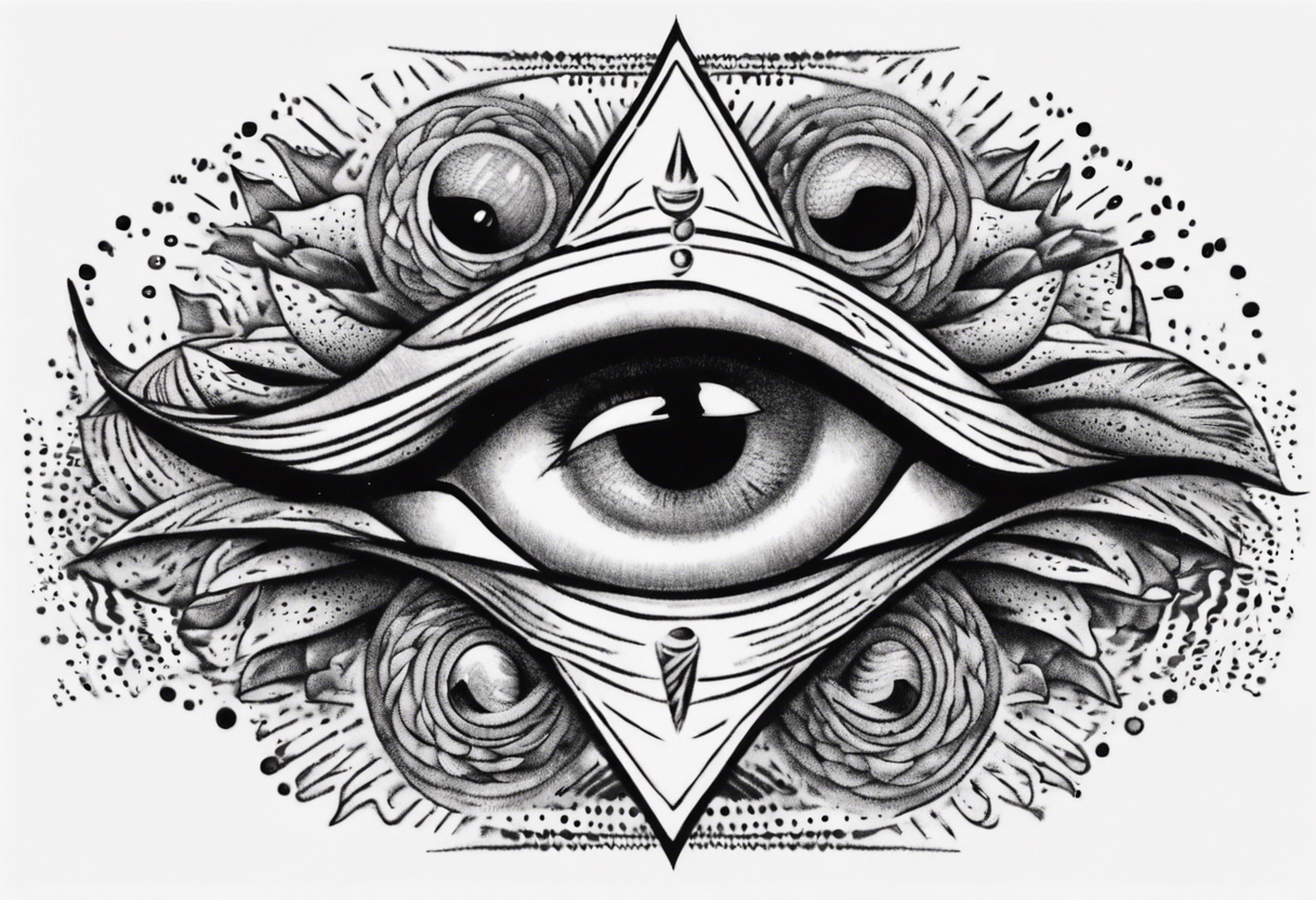 Third eye appearing inside eye tattoo idea