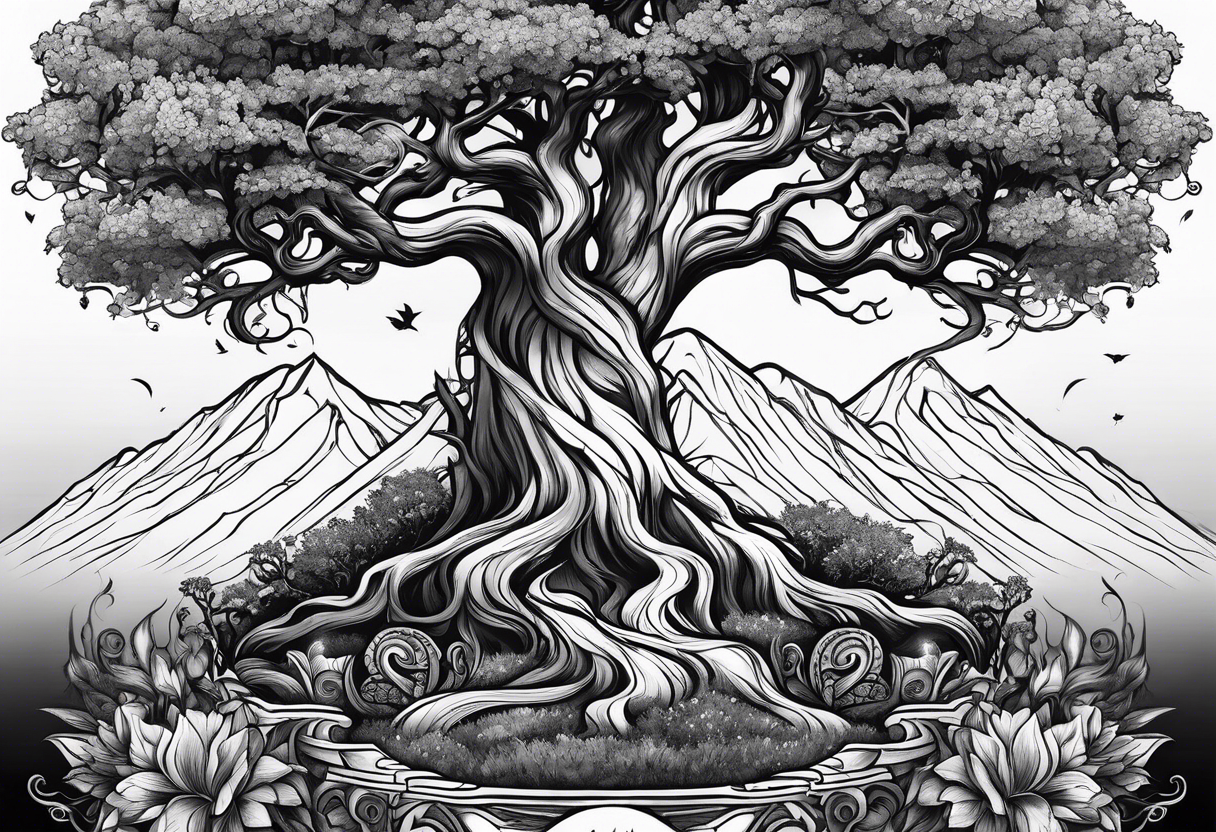 Yggdrasil 9 realm tattoo idea