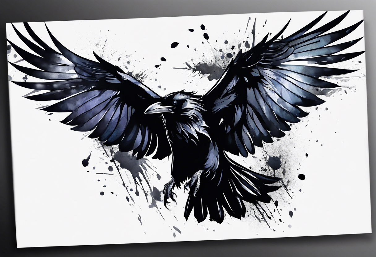 Flying Ravens tattoo idea