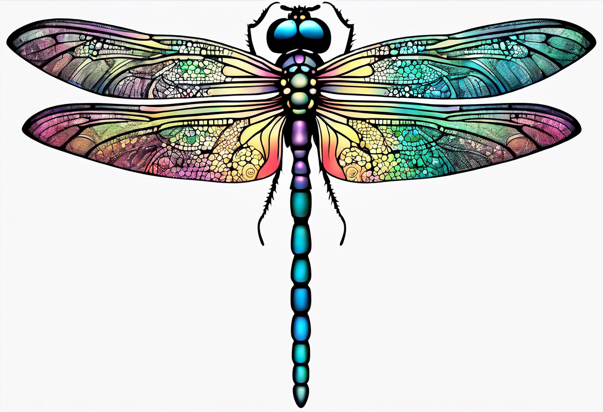 Slave barcode dragonfly tattoo idea