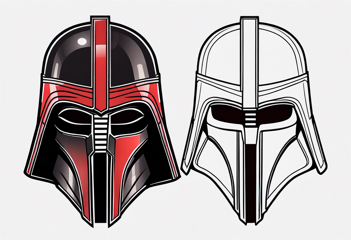 Darth Revan’s mask tattoo idea