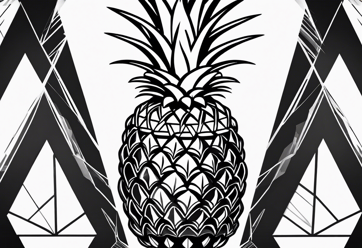 Half pineapple half grenade tattoo idea