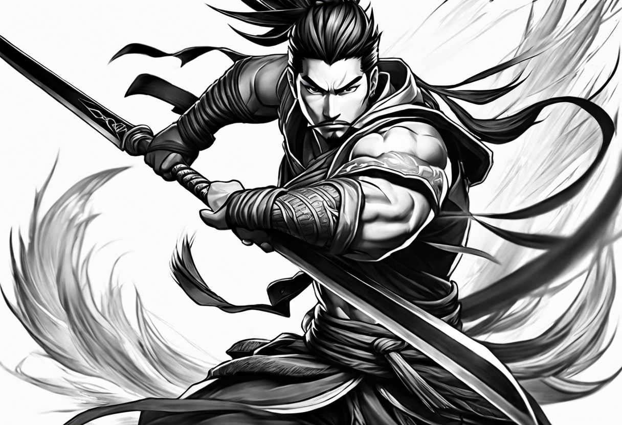 league of legends yasuo simple tattoo idea