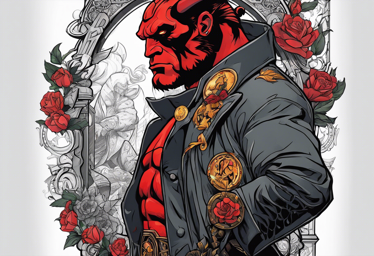 hellboy flash tattoo tattoo idea