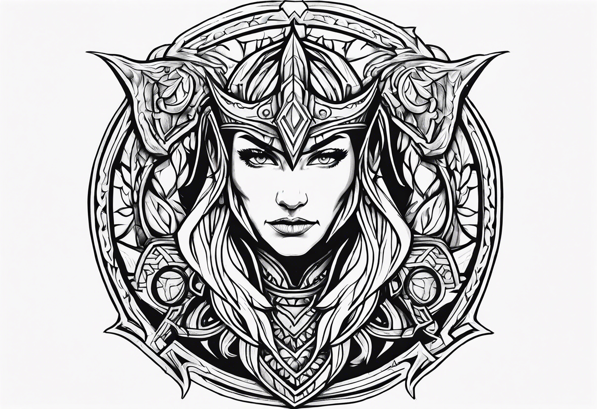 Skyrim logo tattoo idea