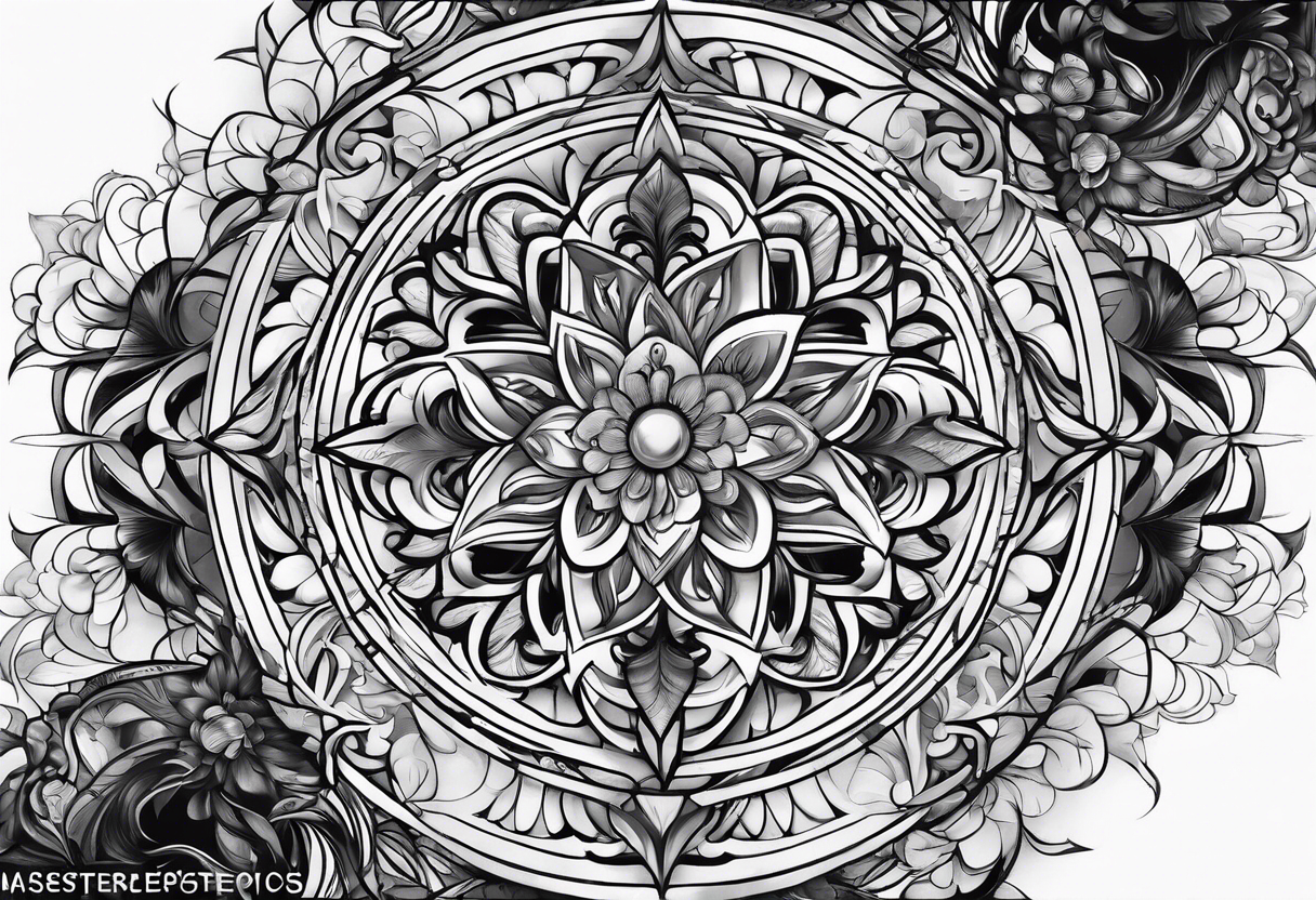 fractal sleeve tattoo tattoo idea