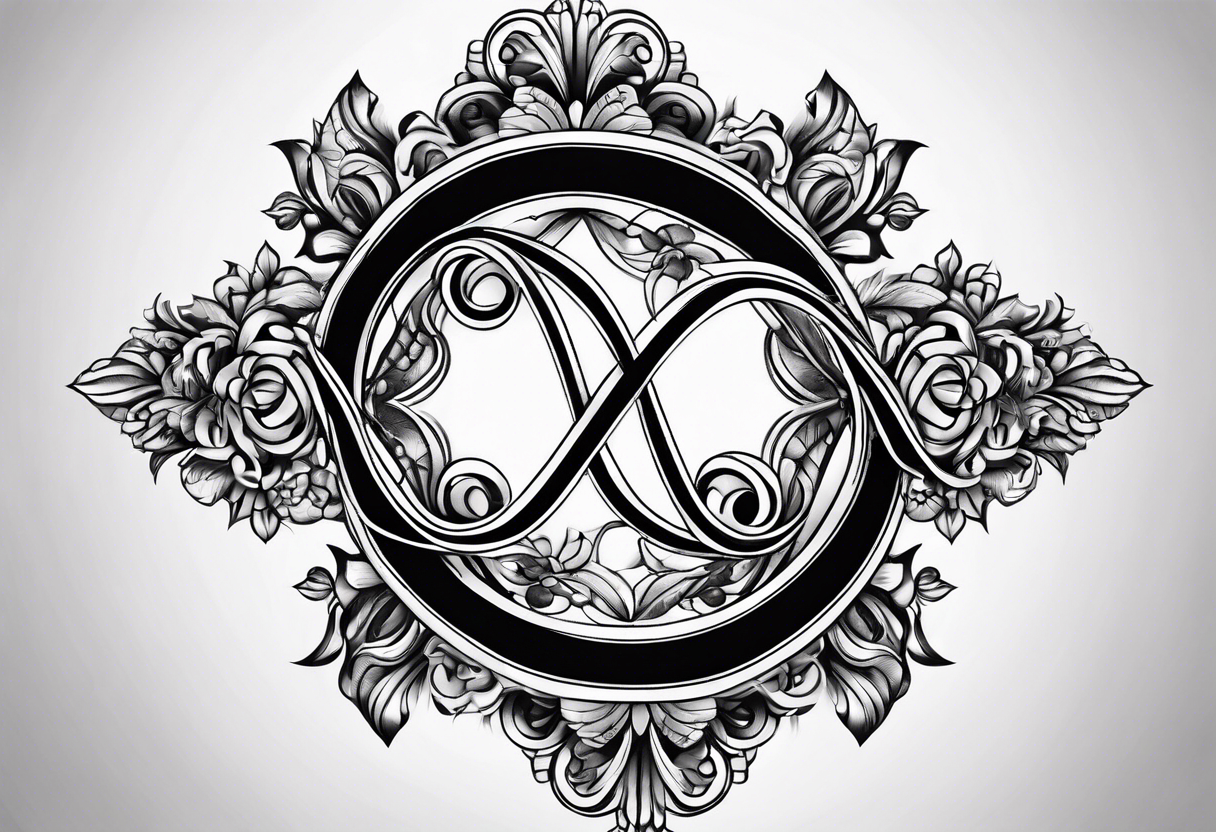 Infinity sign for spouse tattoo idea