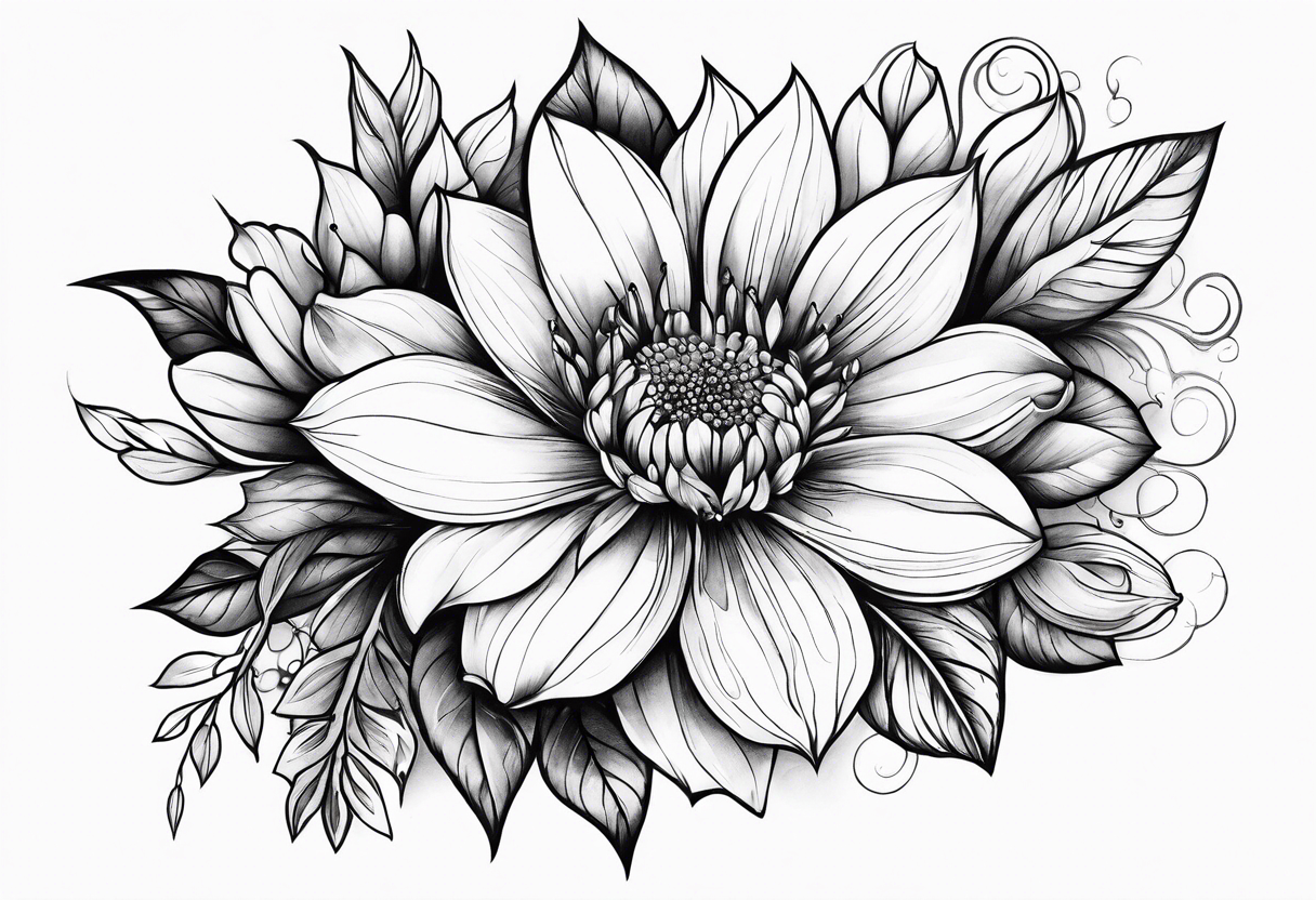 Flowers tattoo idea