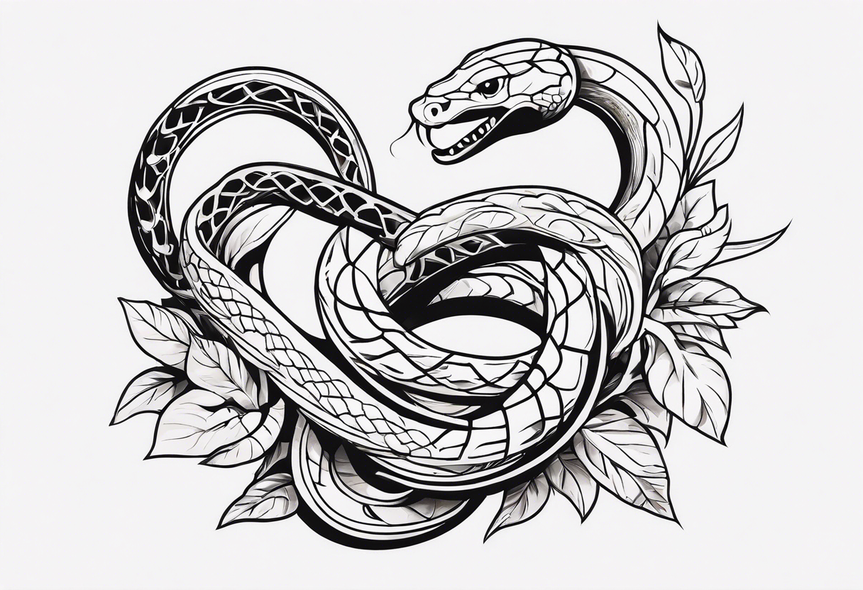 snake bones tattoo idea