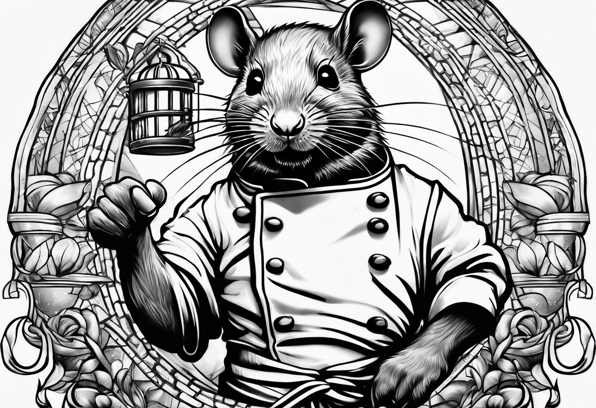 Rat chef prison tattoo idea