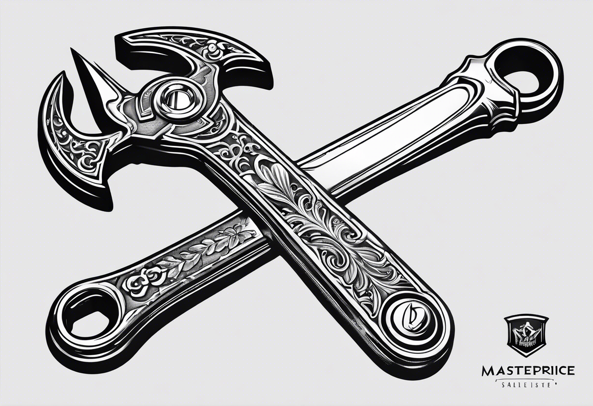 crescent adjustable wrench tattoo idea