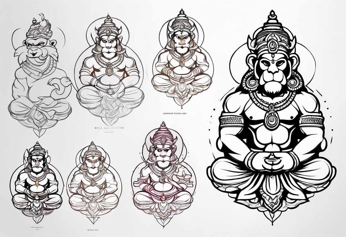 hanuman tattoo idea