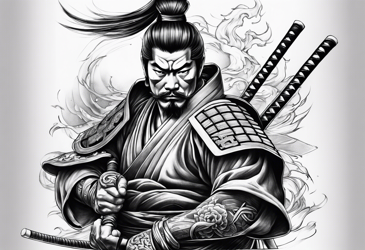 discipline  consistency samurai tattoo idea