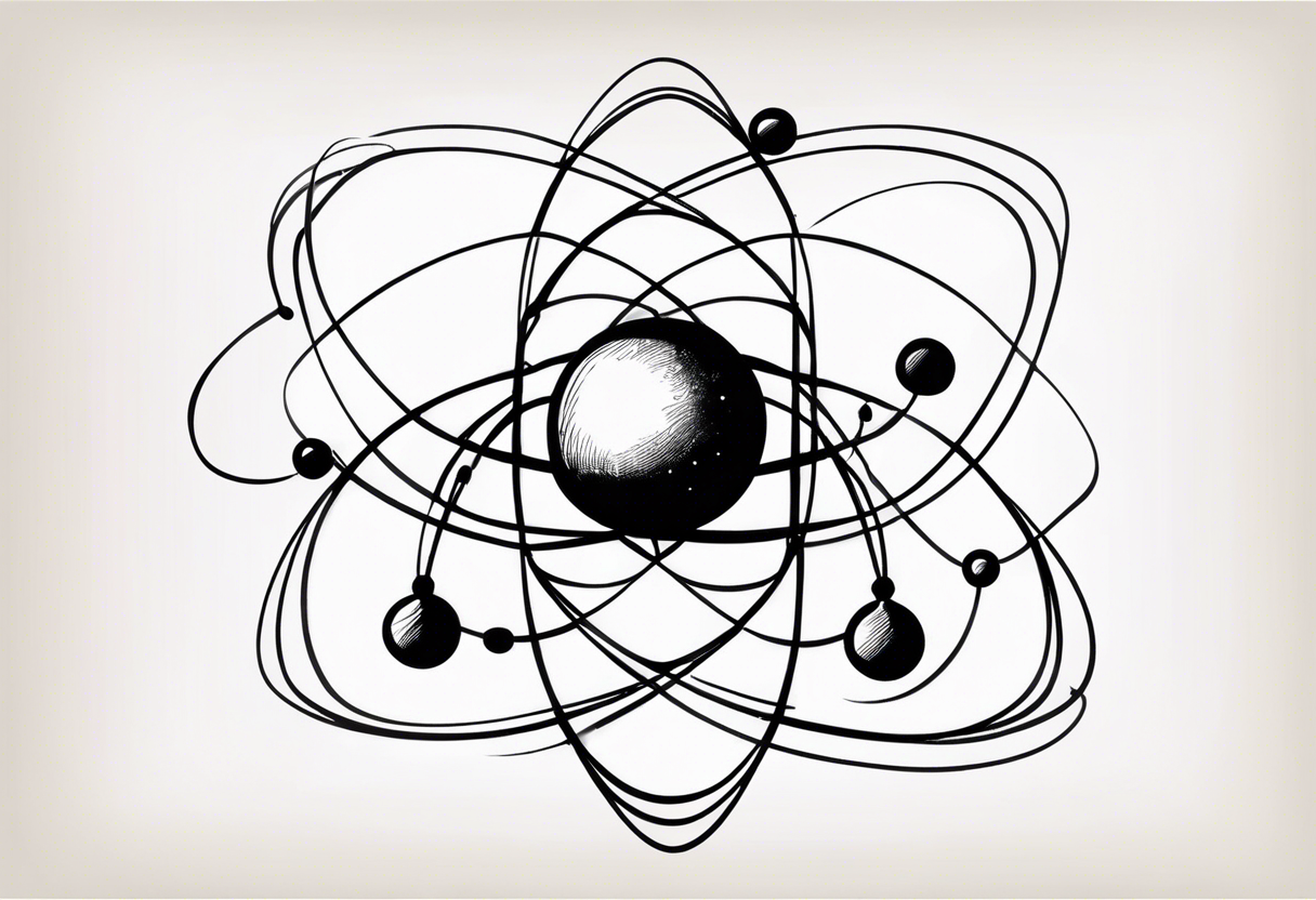 quantum model of atom tattoo idea