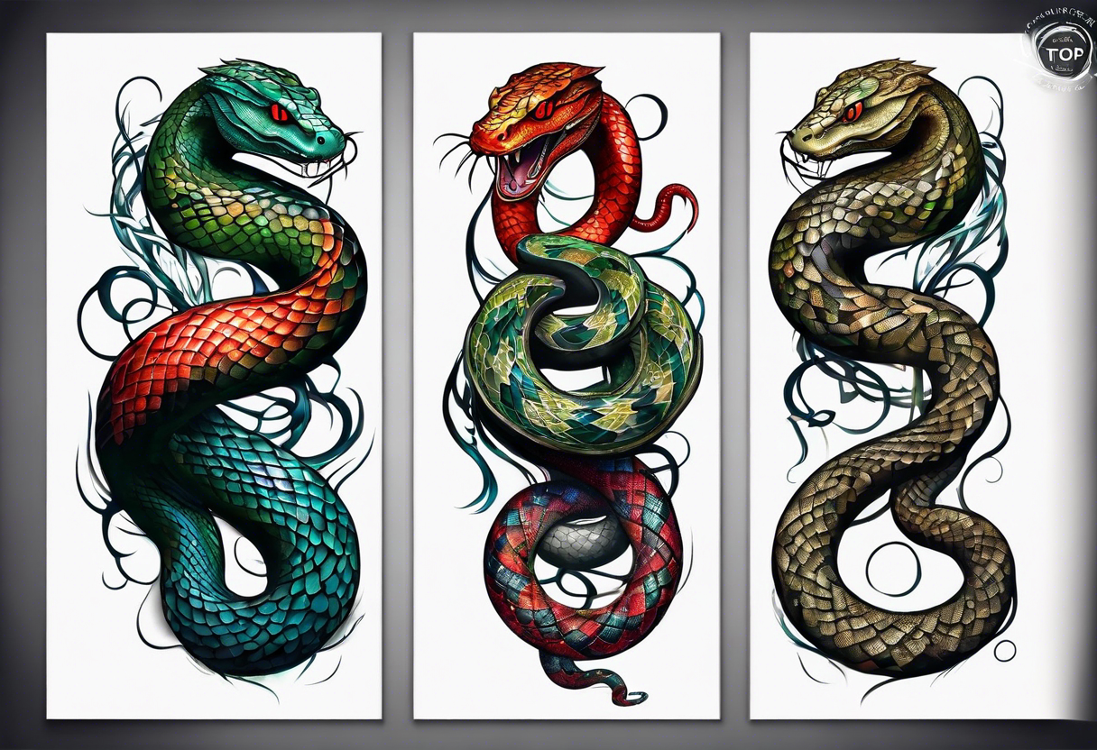 Snake Dragon Tribal Tattoo Stock Illustration - Download Image Now -  Abstract, Ancient, Animal - iStock