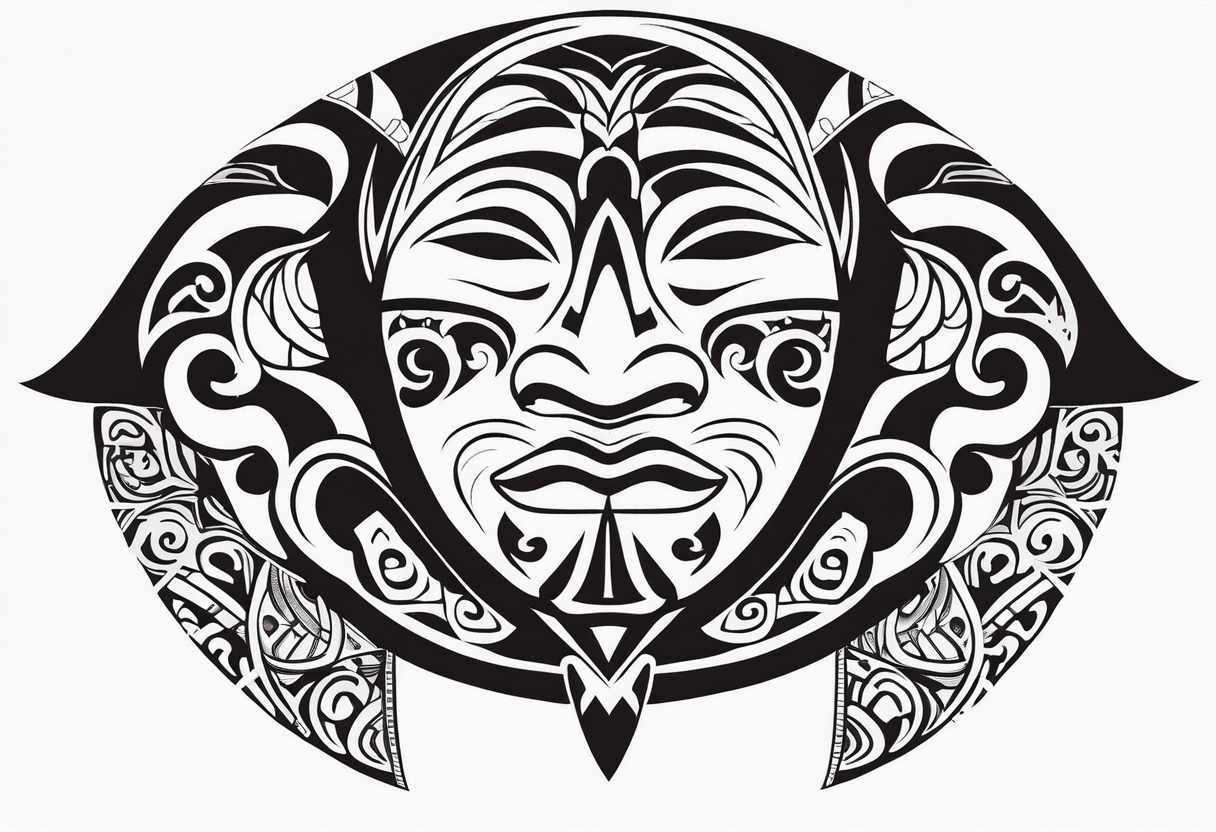 maori neck to chin tattoo tattoo idea