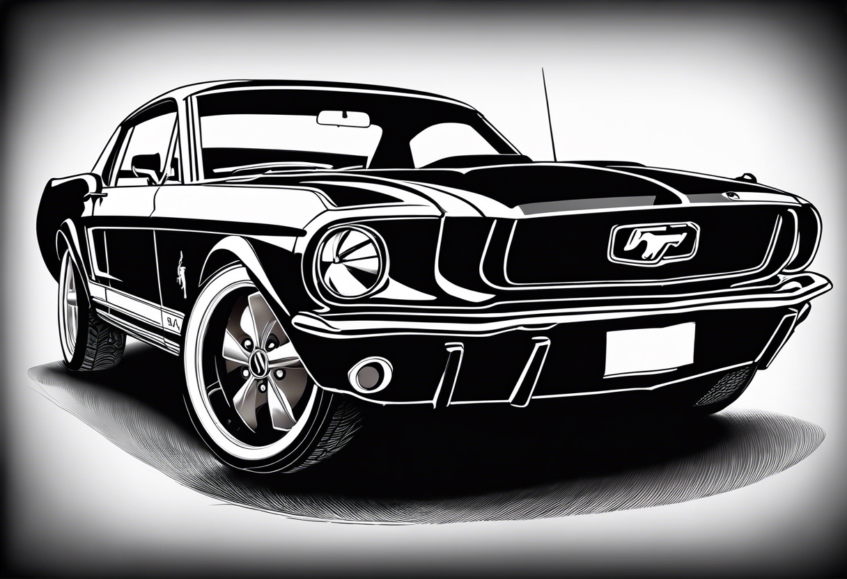 ford mustang tattoo idea