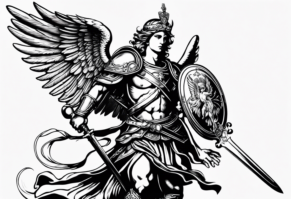 Saint Michael Archangel Tattoo - Bing Images | Archangel tattoo, Angel  tattoo designs, Guardian angel tattoo designs