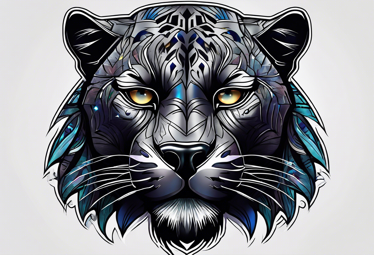 panthers and tiger chest tattoos | adornbodyart.com Custom T… | Flickr