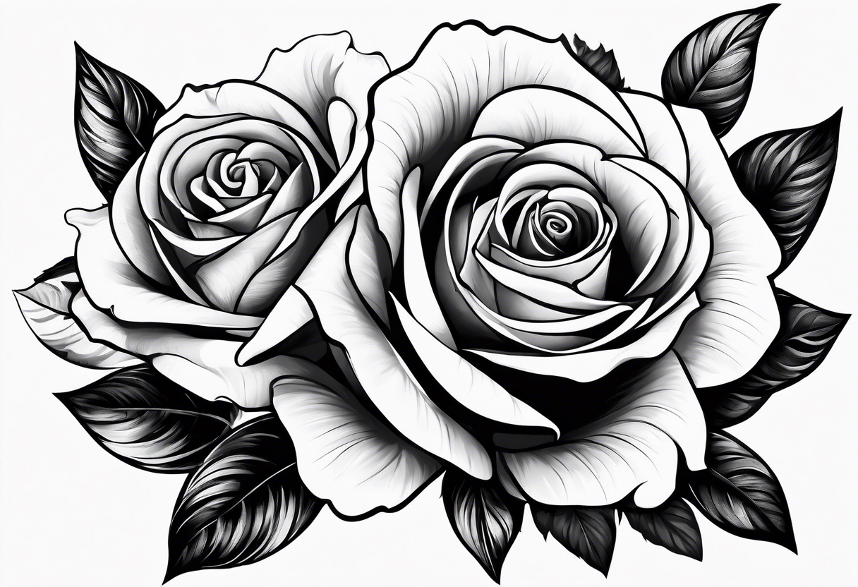 Duas rosas para homem tattoo idea