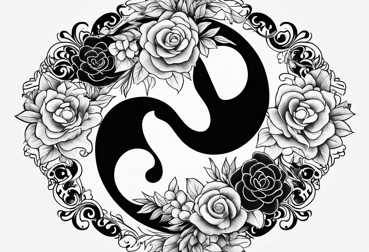 ying yang tattoo idea