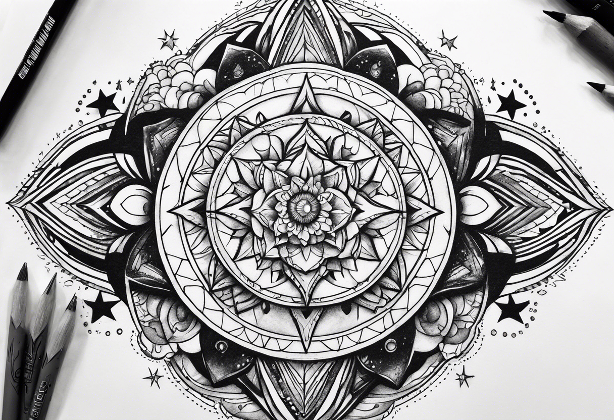 cosmic tattoo idea