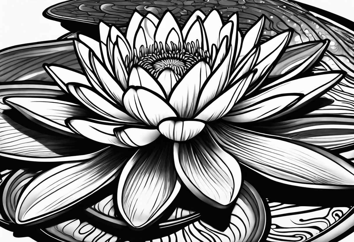 Water Lilly pad tattoo idea