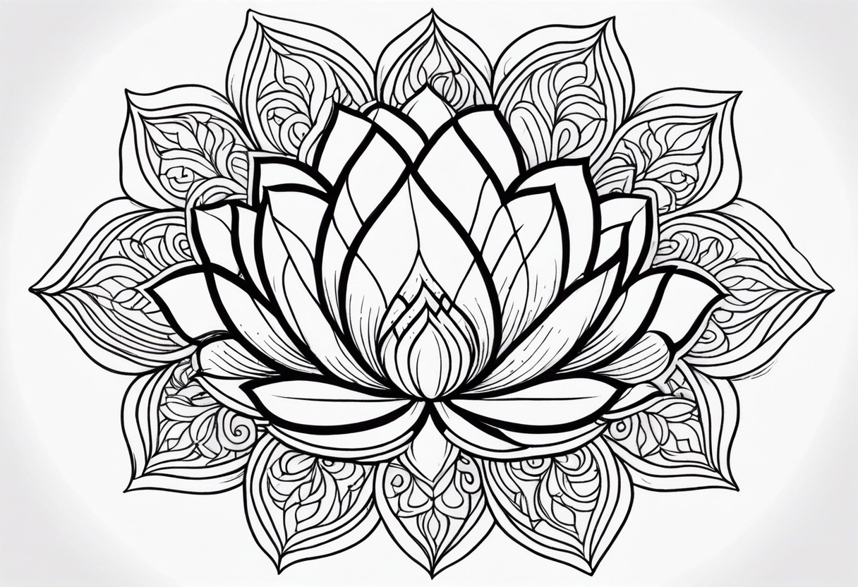 Mandala Lotus tattoo idea