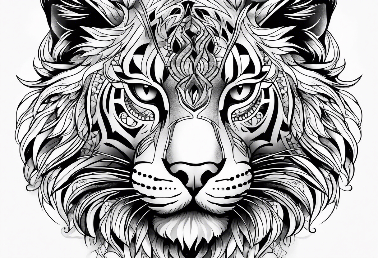 big cat tattoo idea